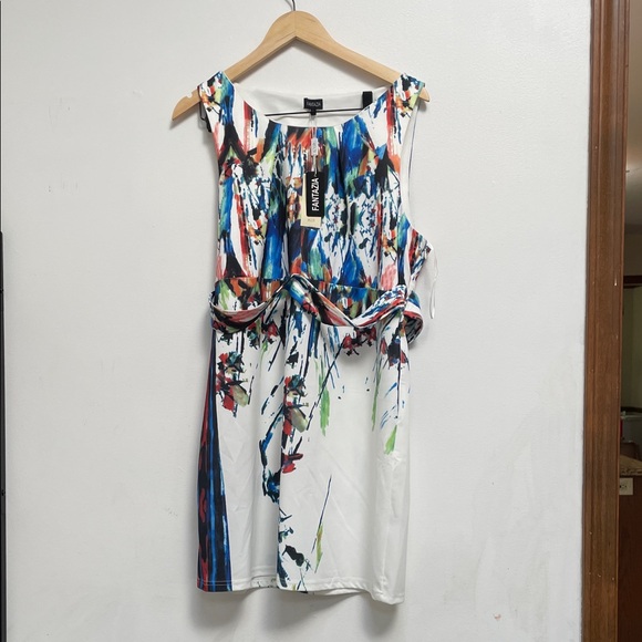 fantazia Dresses & Skirts - Fantasie Colorful Abstract Women's dress NWT NEW WOMANS LARGE